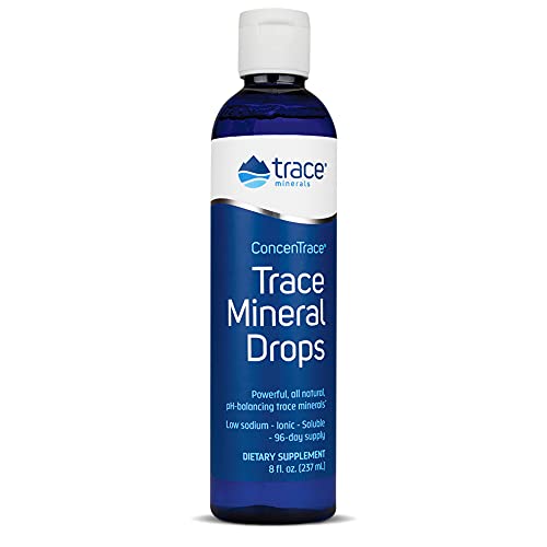 Concentrace Trace Minerals Drops (8oz) - #1 Trace Minerals Supplement - Complete Mineral Complex for Energy, Hydration, & Electrolyte Balance with Over 72 High Absorption Ionic Trace Minerals