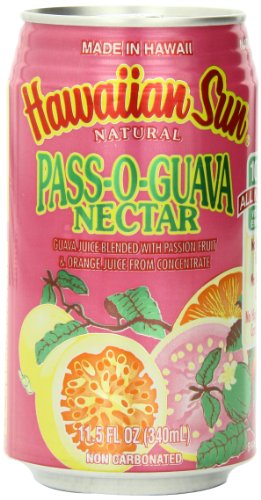 Hawaiian Sun Nectar, Pass-O-Guava, 11.5-Ounce (Pack of 24)