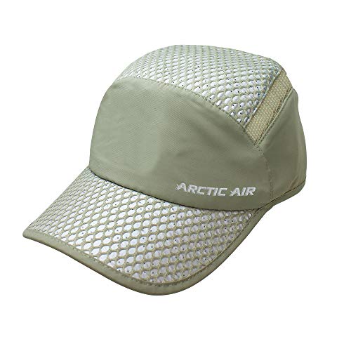 Ontel Arctic Air Hat, Evaporative Cooling Headwear with UV Protection, Beige, One Size (Sports Cap)