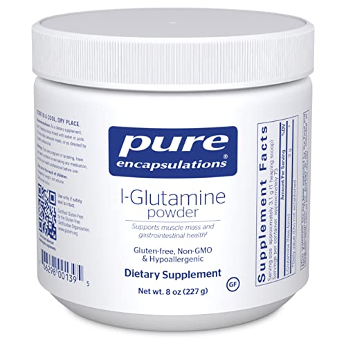 Pure Encapsulations L-Glutamine Powder | Supplement for Immune and Digestive Support, Gut Health and Lining Repair, Metabolism Boost, and Muscle Support* | 8 Ounces
