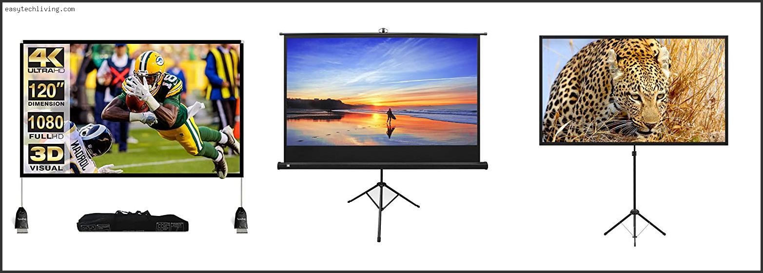 Top 10 Best Portable Projector Screens Based On User Rating